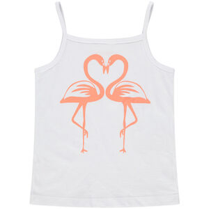 Débardeur en coton bio print flamants roses 