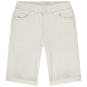 Bermuda en jean uni avec taille élastiquée garçon 