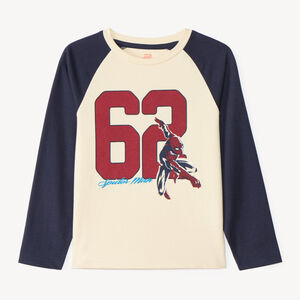 T-shirt baseball garçon manches longues Spider-Man Marvel 