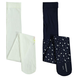 Lot de 2 collants fins assortis 