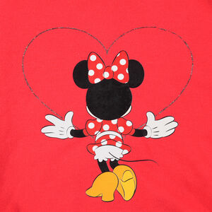 Jogging en molleton avec print Minnie Disney et pois placés 