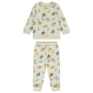 Ensemble molletonné sweat + pantalon pour bébé garçon 
