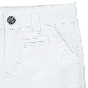 Bermuda uni en coton et lin 