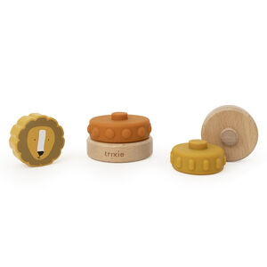 Tour à empiler en bois et silicone Mr. Lion 