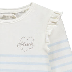 T-shirt manches longues marinière fantaisie fille 