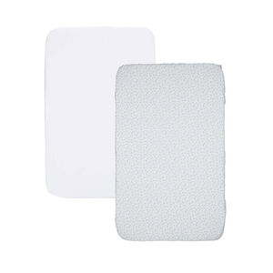 Lot de 2 draps housse Next2Me - Light Grey 