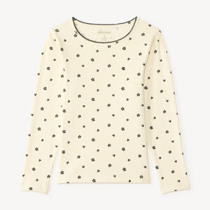 T-shirt manches longues imprimé fleurs fille 