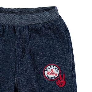 Pantalon de jogging en molleton doublé sherpa avec badges 