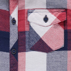 Junior - Chemise manches longues à carreaux et poche 