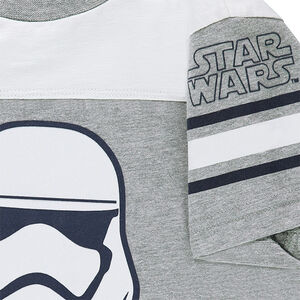 Tee-shirt manches courtes bicolore avec print Star Wars™ Stormtrooper 