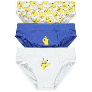 Lot de 3 slips Pikachu Pokémon garçon 