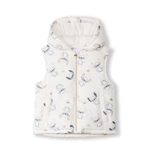 Doudoune sans manches à capuche Stitch Disney fille 