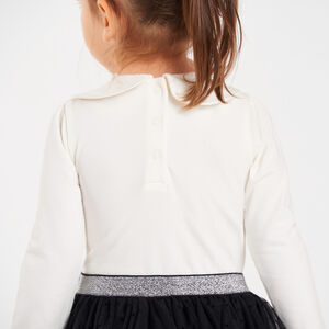 Robe manches longues effet 2-en-1 bébé fille 