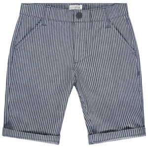 Bermuda à rayures verticales all-over 