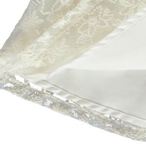 Jupe en tulle et organza brodé fille 