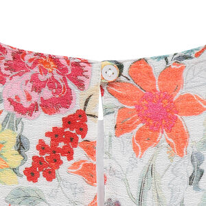 Junior - Tunique en crêpe de coton avec fleurs imprimées 