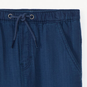 Pantalon uni en toile pour bébé garçon 