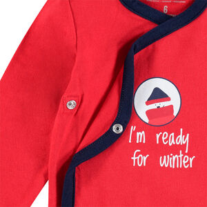 Lot de 7 bodies manches longues print sapin 