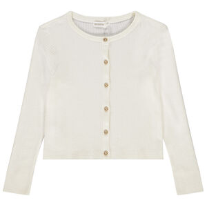 Gilet manches longues en tricot côtelé fille 