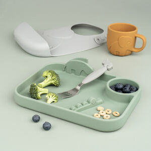 Assiette Peekaboo Deer Friends - Vert 