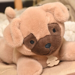 Peluche lestée Les P’tits Relax 30CM Chien Beige 