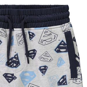 Bermuda en molleton imprimé Superman Warner garçon 