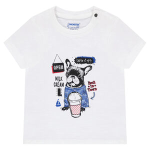 Tee-shirt en jersey avec print Bouledogue français 