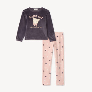 Pyjama 2 pièces en sherpa fille 
