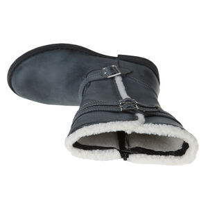 Bottes avec boucles et fausse fourrure 