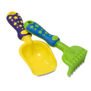Set râteau et pelle avec manche étoilé 