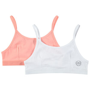 Junior - Lot de 2 brassières en coton avec logo printé 