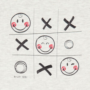 Jogging avec tee-shirt print Smiley et pantalon en molleton doublé sherpa 