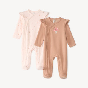 Lot de 2 dors bien bébé fille motif fantaisie (finitions différentes selon l'âge) 