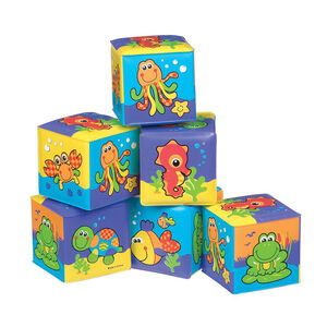 Jouet de bain 1er age Soft Blocks 