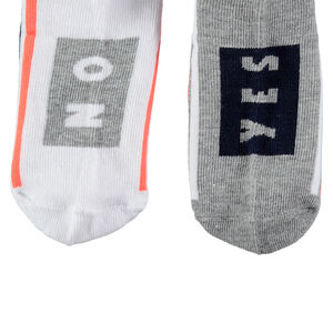 Junior - Lot de 2 paires de chaussettes courtes avec motifs style sportswear 