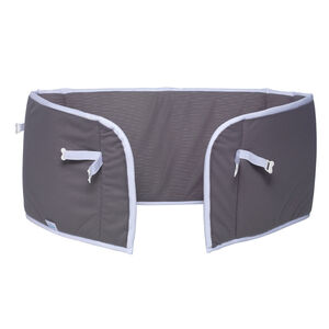 Tour de lit bed Bumper 60 x 120 cm - Gris foncé / Blanc 