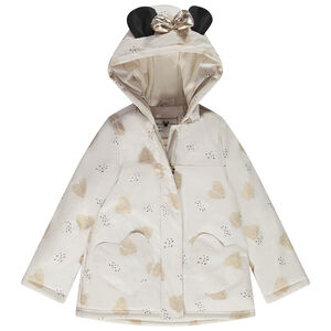 Parka gomme imprimé cœurs Minnie Disney fille 