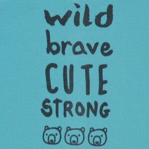 Ensemble avec tee-shirt à texte printé et sarouel rayé 