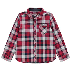 Chemise manches longues à carreaux style bûcheron 