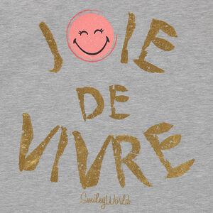 Pyjama en jersey avec message doré printé Smiley 