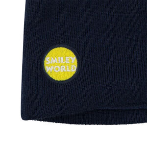 Snood en tricot côtelé avec badges Smiley patchés 