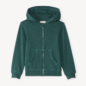 Gilet zippé à capuche en molleton garçon 