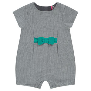 Combinaison courte avec noeud plaqué 