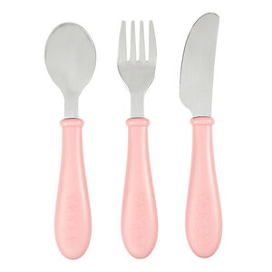 Set de 3 couverts en inox - Vieux Rose  
