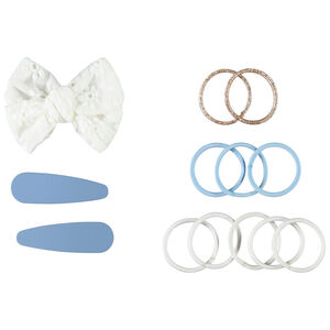 Lot de 3 barrettes + 10 élastiques fille 