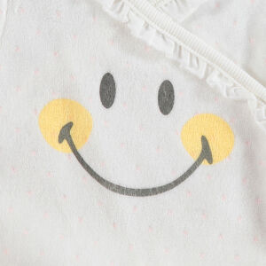 Pyjama en velours bicolore print Smiley 