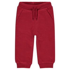 Pantalon de jogging en molleton gris chiné 