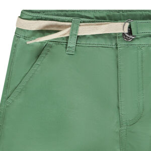 Bermuda ceinturé en twill garçon 