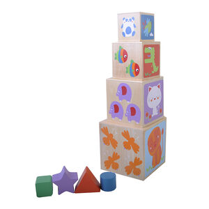 Tour d'éveil en bois 8 pièces 