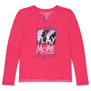 Tee-shirt manches longues print fantaisie 